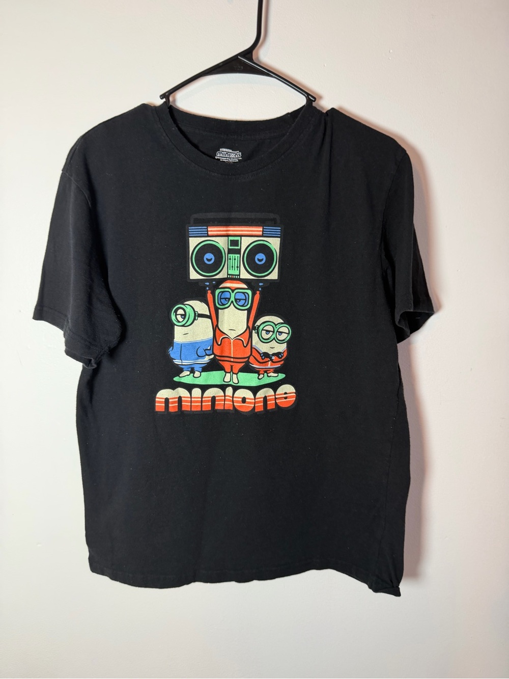 Kids Black Minions Graphic Tee
